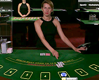 Übersicht über den InterCasino Live Blackjack Tisch